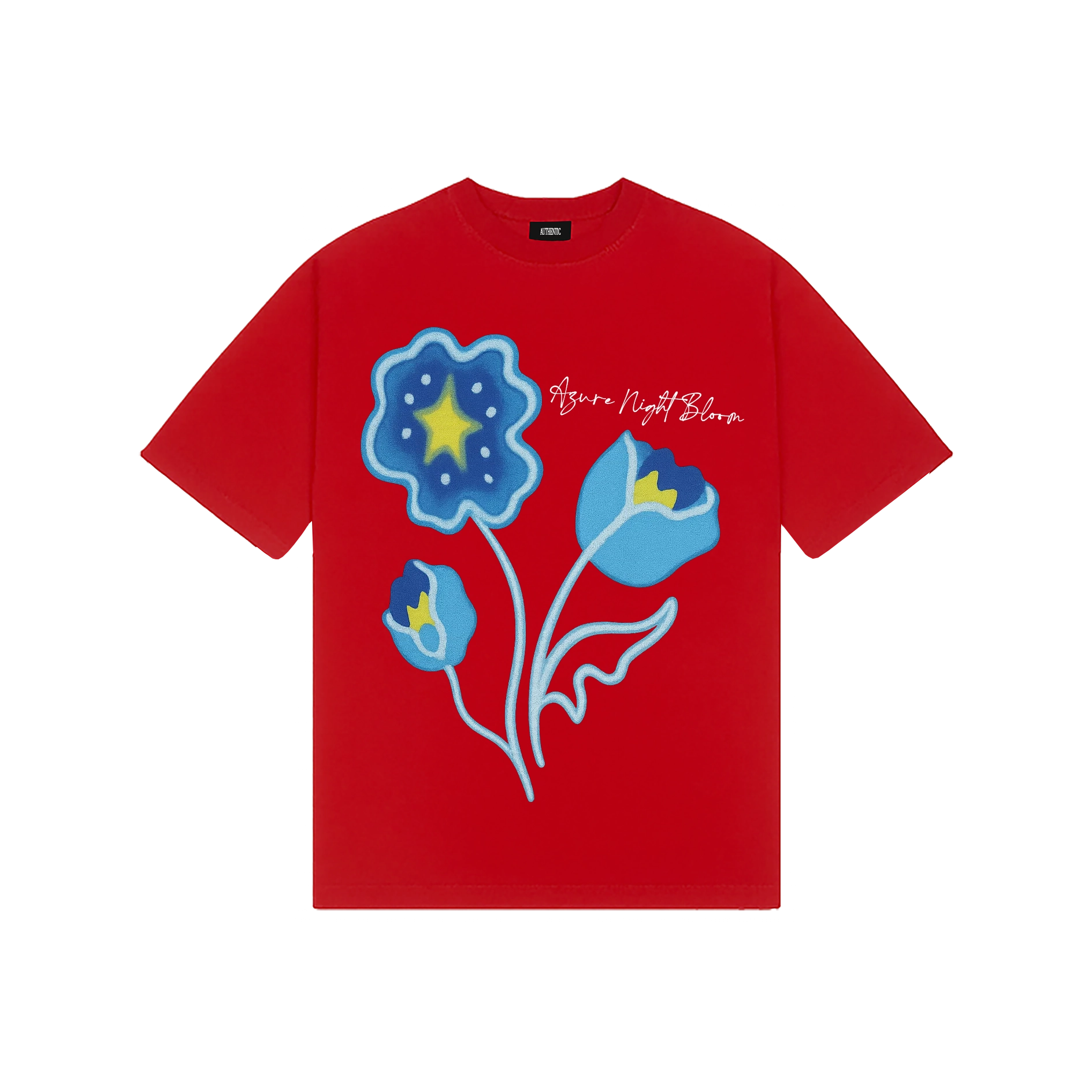 Áo Thun -Azure Night Bloom