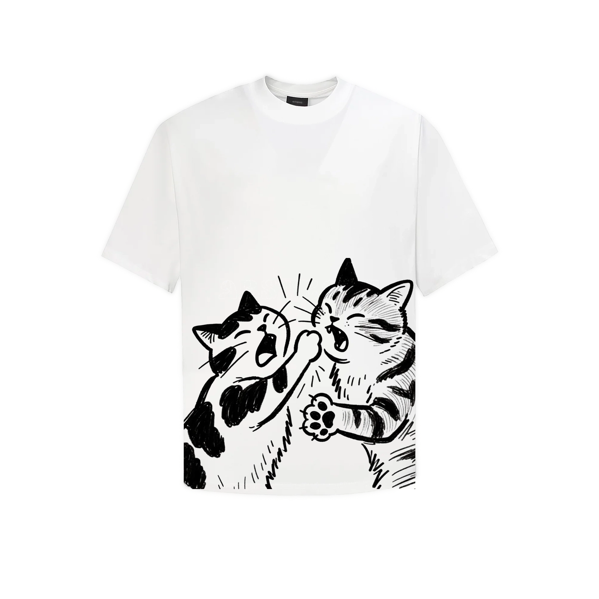 Áo Thun -Meow Battle
