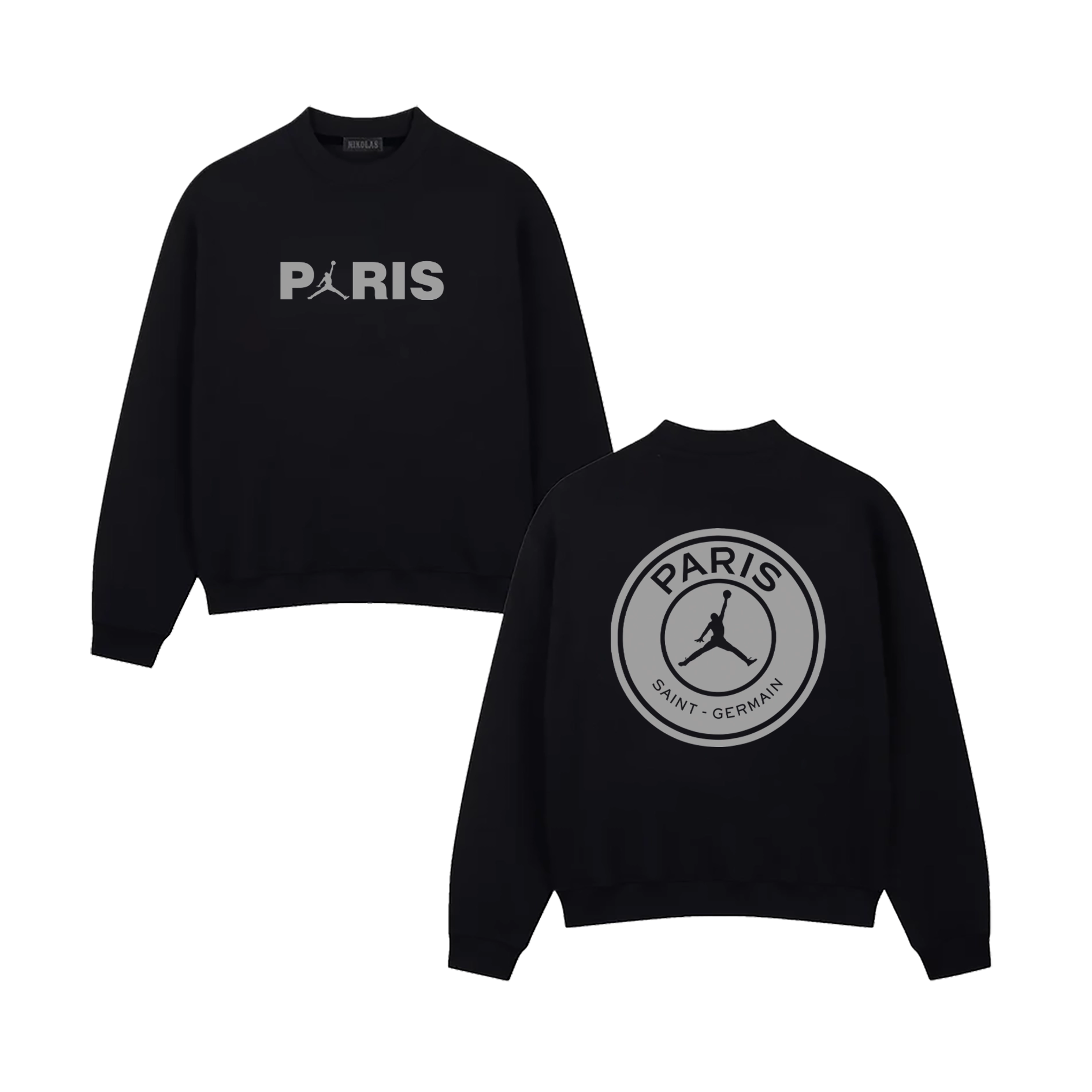 Áo Sweater -Paris xám