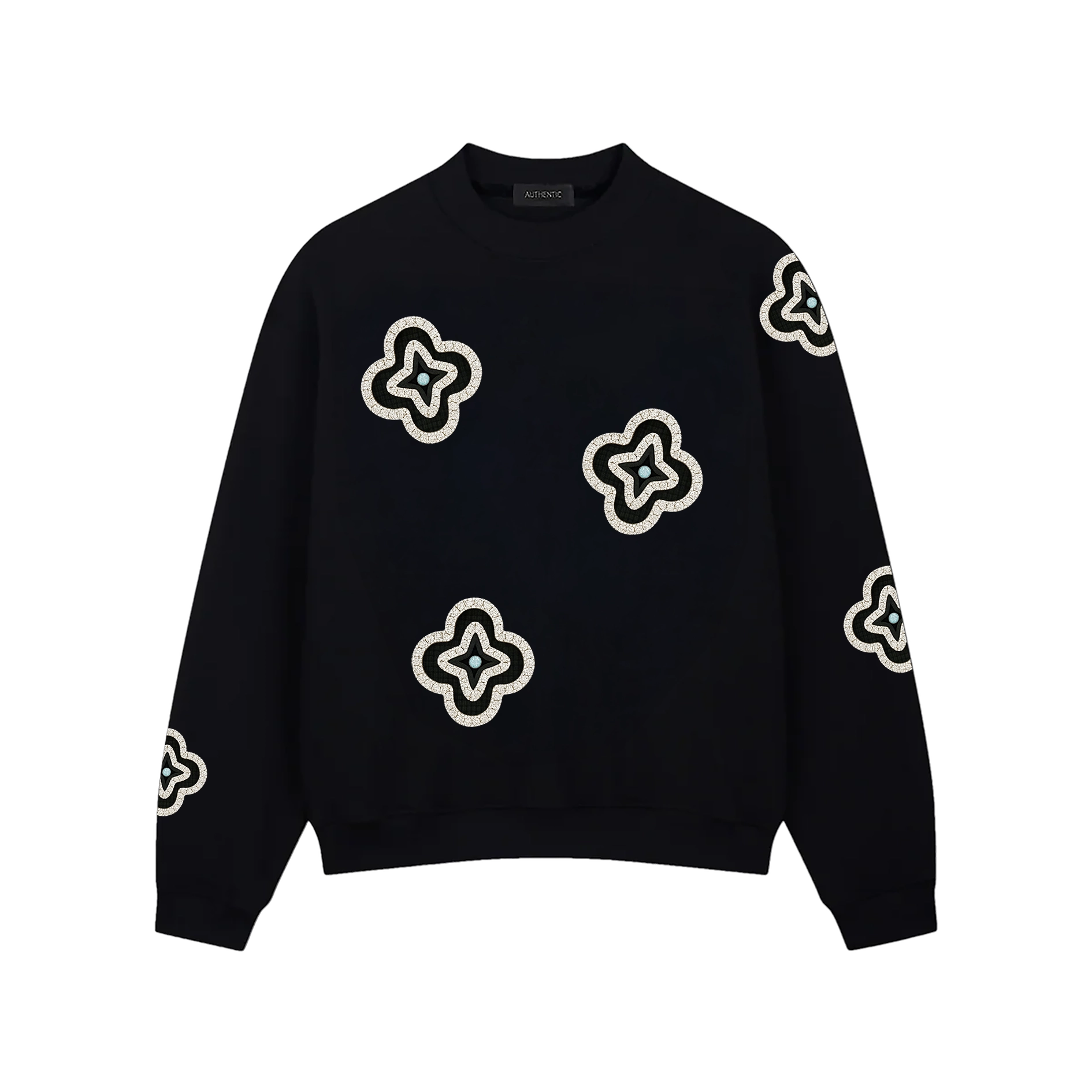 Áo Sweater -Họa Tiết 4 Cánh