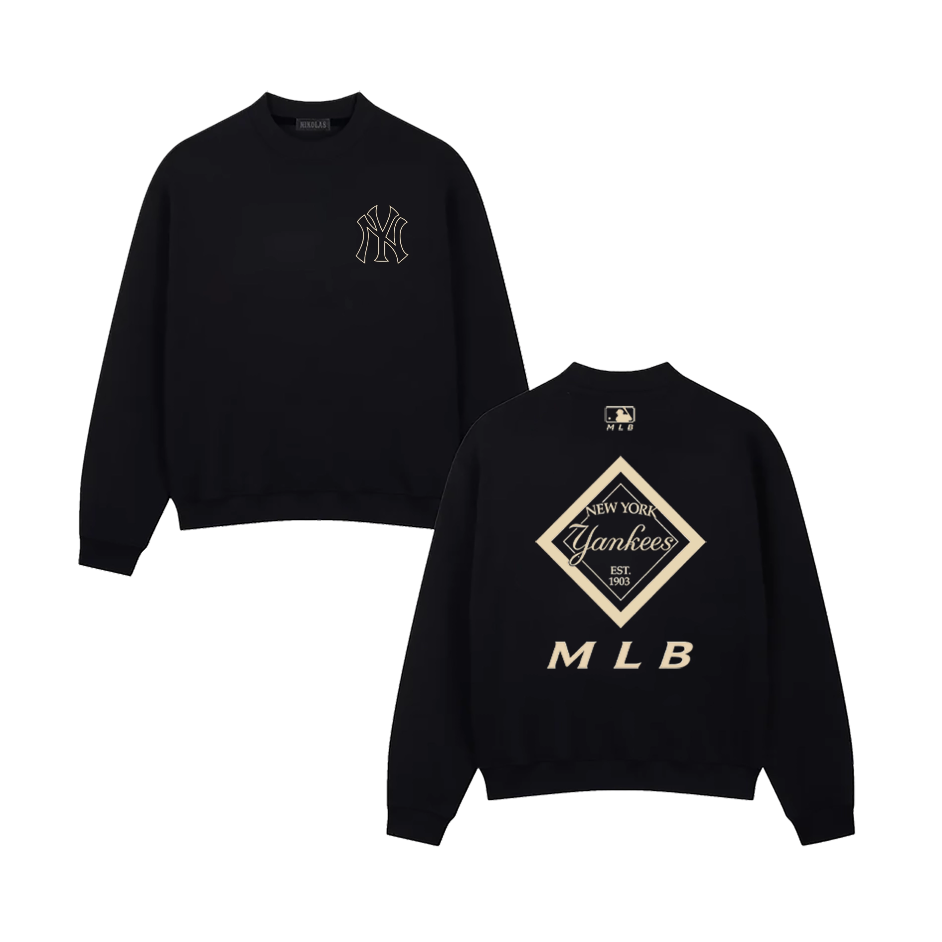 Áo Sweater -MLB vàng Đồng