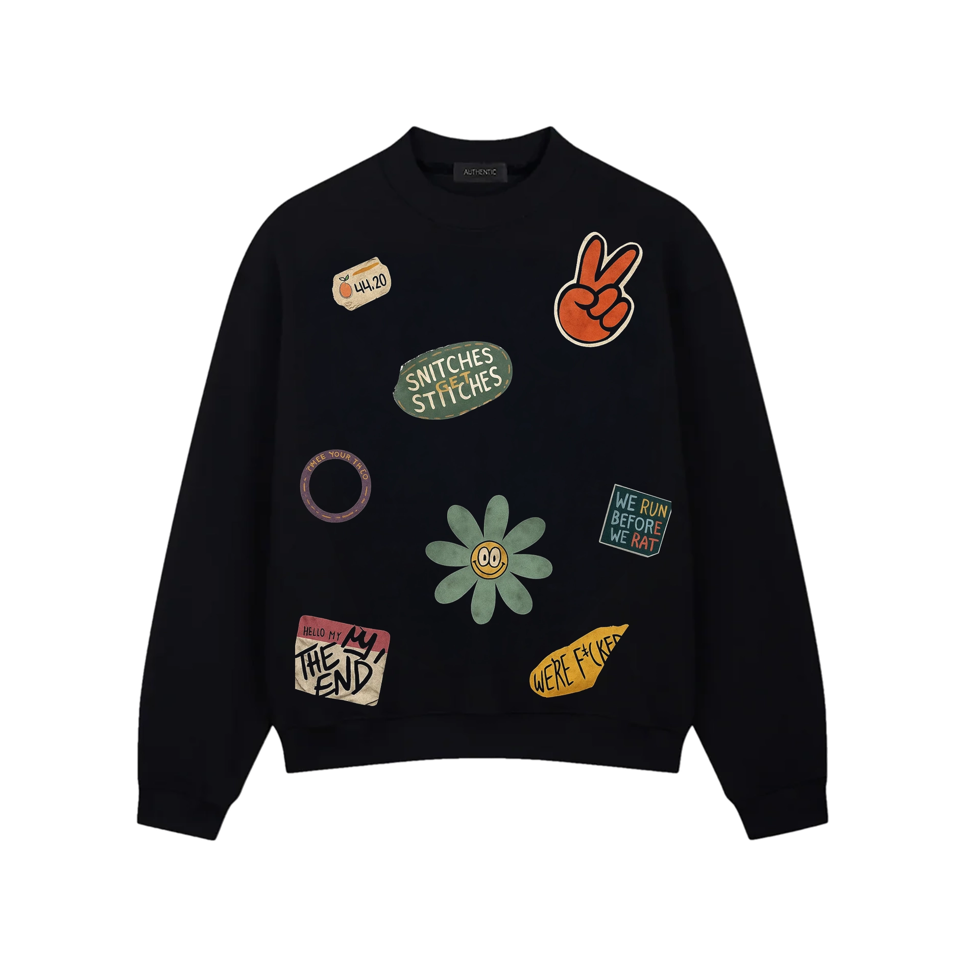 Áo Sweater -Sticker World